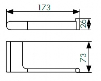 Держатель для туалетной бумаги Kaiser Franco BL черный