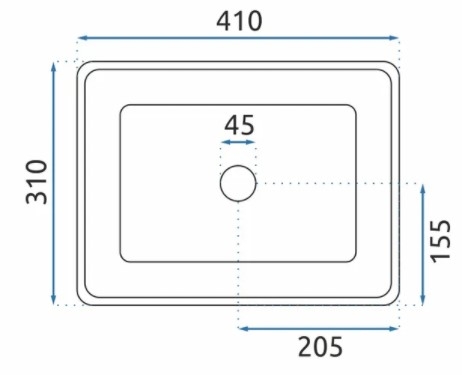 Умывальник Rea Anita 41*31 см