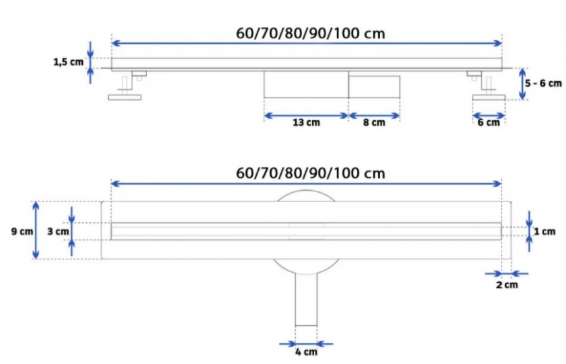 Трап душевой Rea Neo Pro Slim