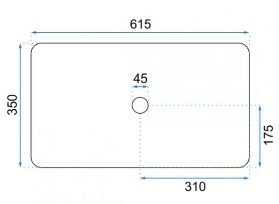 Умывальник Rea Denis 62*35
