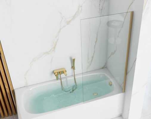 Шторка на ванную Rea Elegant Gold 70