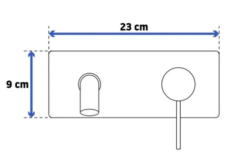 Смеситель скрытого монтажа для умывальника Rea Viva черный