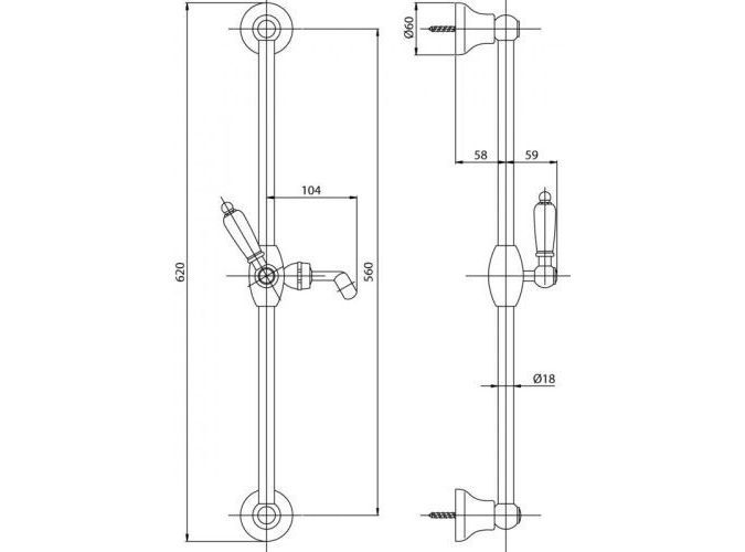 Душевой гарнитур Cezares NOSTALGIA SD
