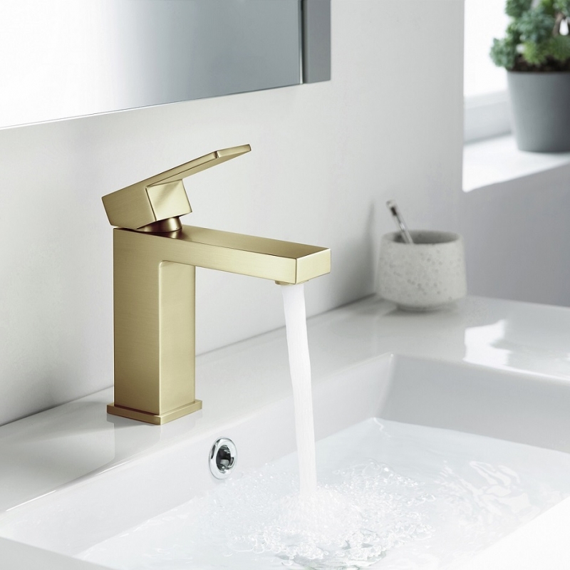 Смеситель для раковины Selene  Золото матовое