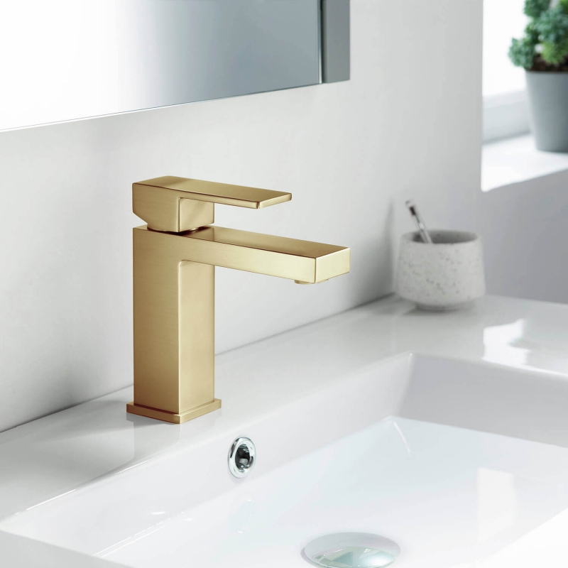 Смеситель для раковины Selene  Золото матовое