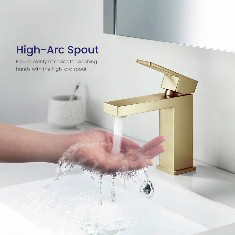 Смеситель для раковины Selene  Золото матовое