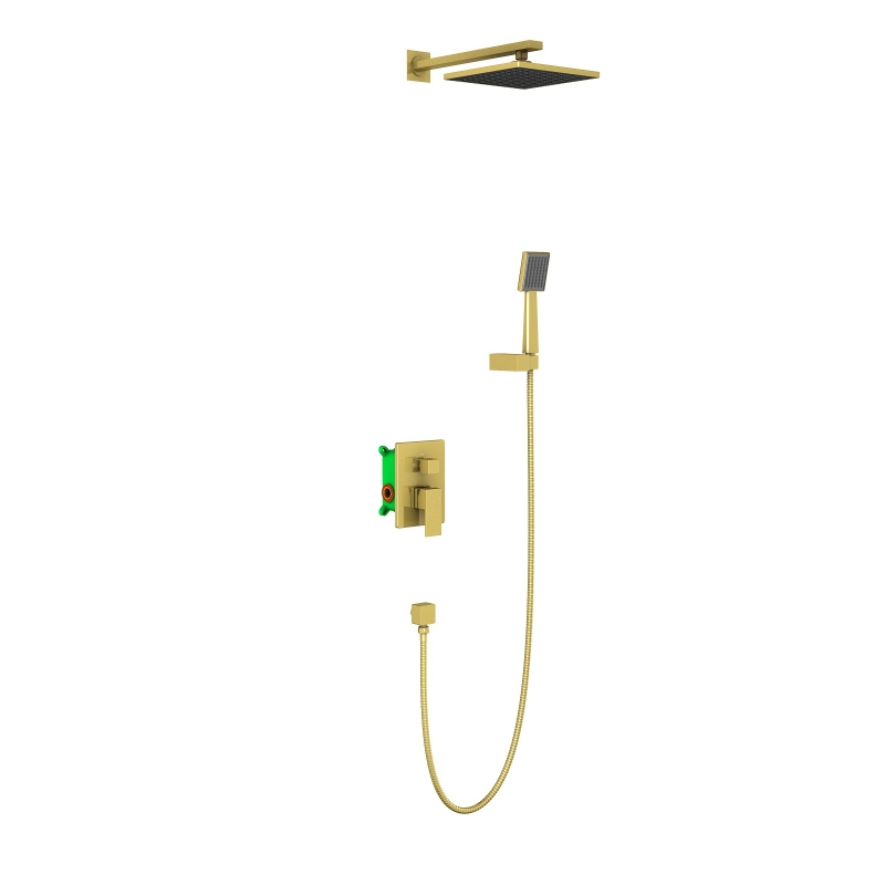 Душевая система скрытого монтажа Timo Selene  золото брашированное