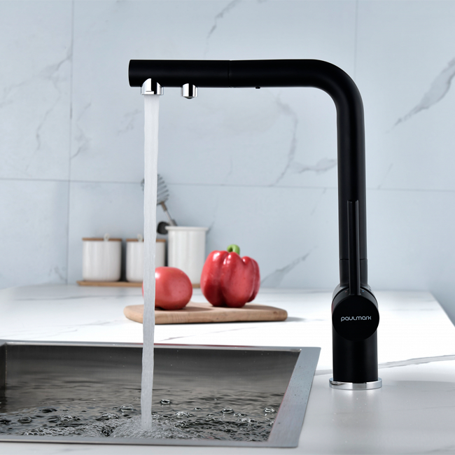 СМЕСИТЕЛЬ PAULMARK SERPENTINE , (ЧЕРНЫЙ/АНТРАЦИТ)