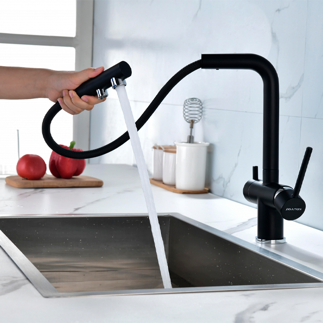 СМЕСИТЕЛЬ PAULMARK SERPENTINE , (ЧЕРНЫЙ/АНТРАЦИТ)