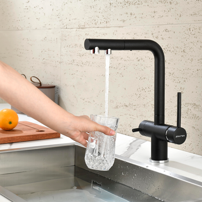 СМЕСИТЕЛЬ PAULMARK SERPENTINE вороненая сталь