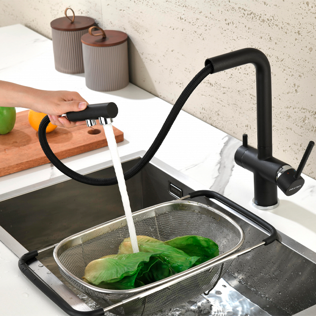 СМЕСИТЕЛЬ PAULMARK SERPENTINE вороненая сталь