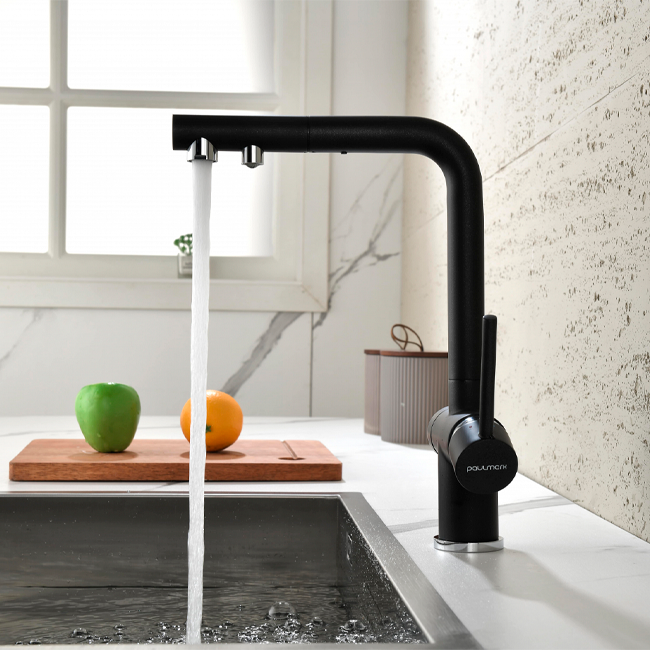 СМЕСИТЕЛЬ PAULMARK SERPENTINE вороненая сталь