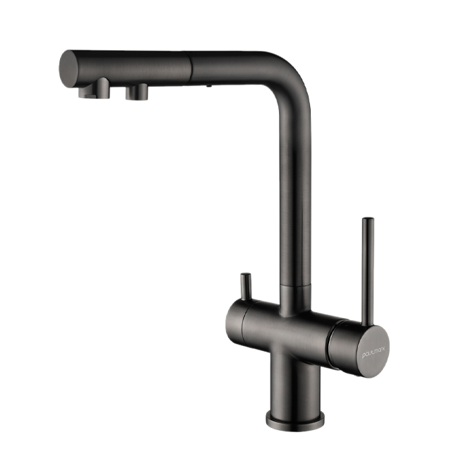 СМЕСИТЕЛЬ PAULMARK SERPENTINE вороненая сталь