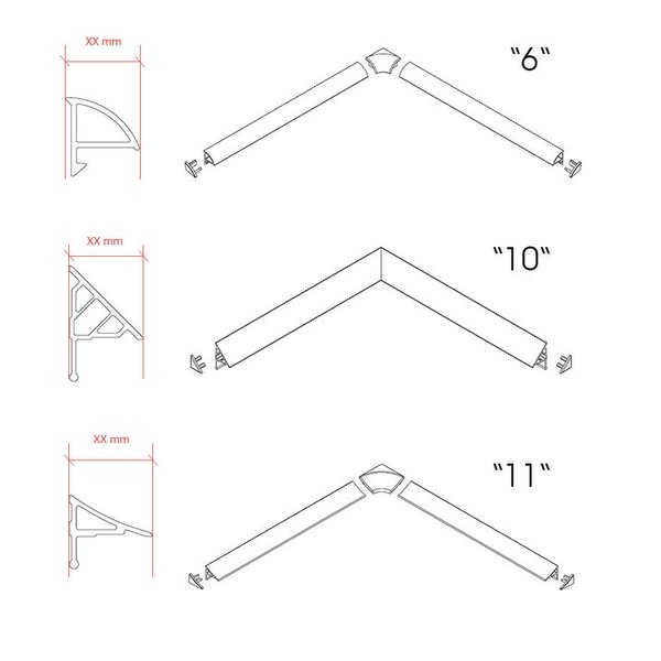 Декоративная планка 6/2000, универсальная, белая