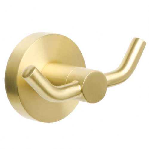 Крючок Fixsen Comfort Gold двойной, золото брашированное