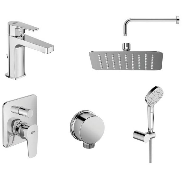 Набор смесителей Ideal Standard «Esla 6 в 1»хром