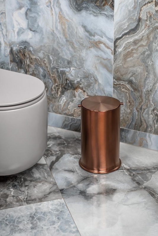 Ведро для мусора с вращающейся крышкой Copper Brushed