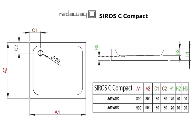 Поддон Radaway Siros C Compact