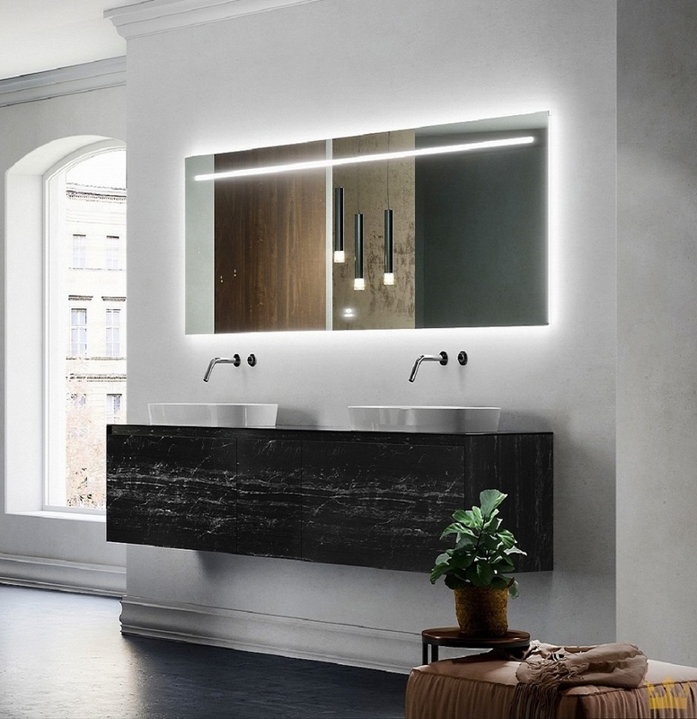 Мебель для ванной Brenta Scala 180 см Black Venato