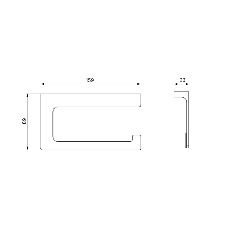 Держатель для туалетной бумаги, сплав металлов, Slide IDDIS