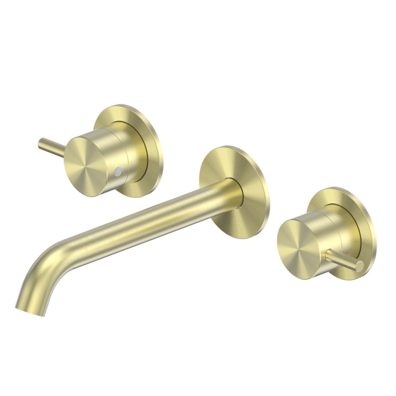 Смеситель ABBER Wasser Kreis 316 для раковины скрытого монтажа, золото брашированное