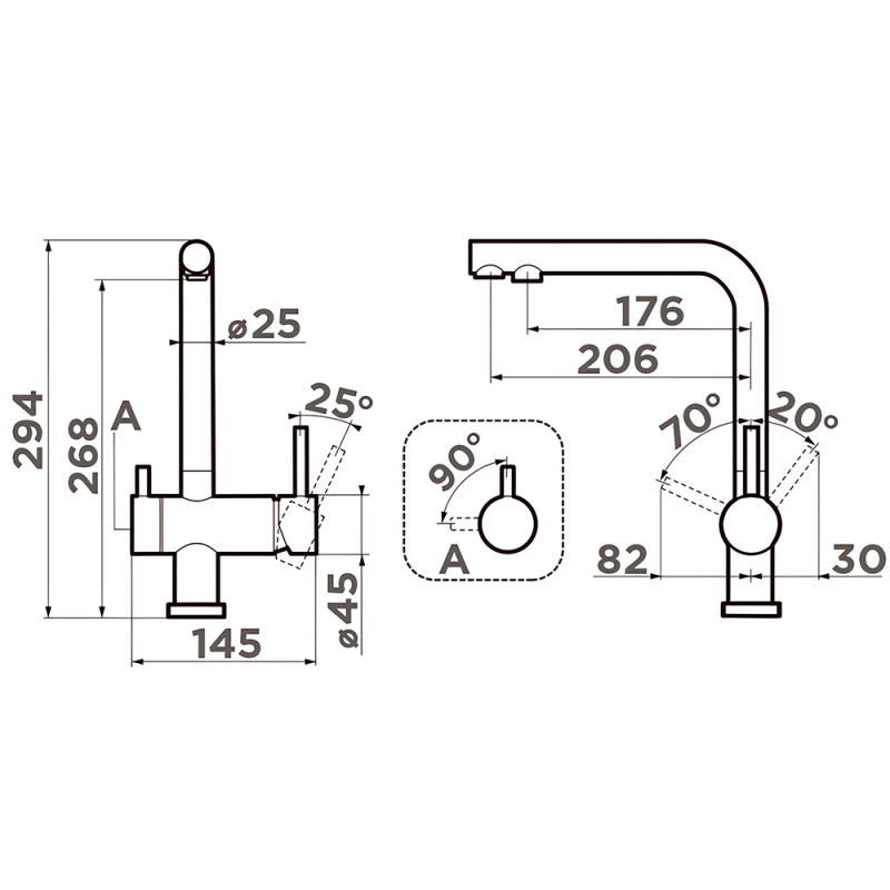 Смеситель для кухни Omoikiri Nagano-P-WH белый мат