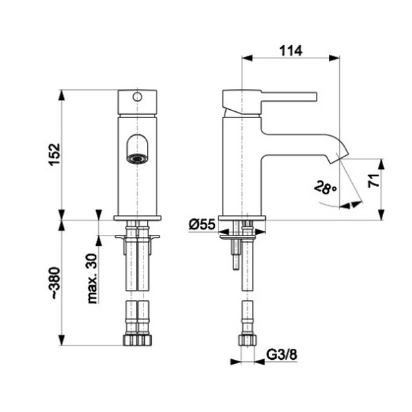 Armatura Moza Gold Смеситель для раковины, золотой