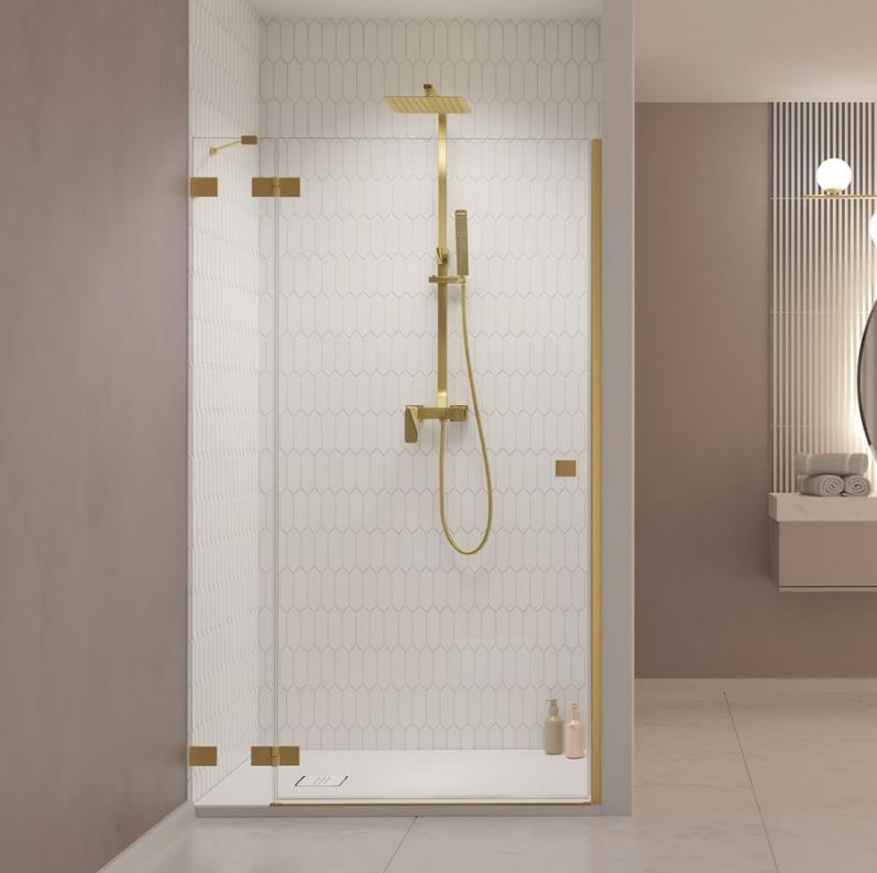 Душевая дверь Radaway Essenza Pro Gold DWJ стекло прозрачное