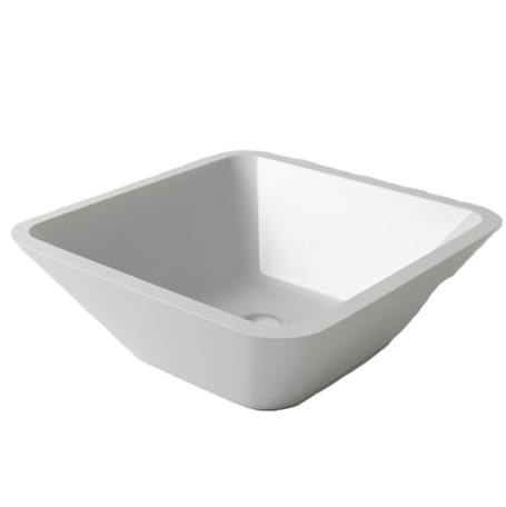 Раковина каменная Holbi Saturn, 43*43*15 из Solid Surface (white)