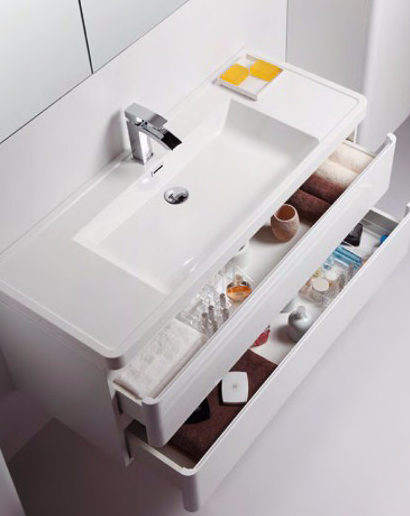 Тумба с раковиной BelBagno Energia-N 120*48  bianco lucido подвесная