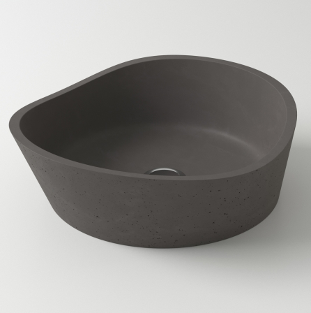 Раковина каменная Holbi Mars, 42*41*15 из Solid Surface (gray)