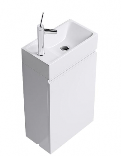Aqwella "Леон-МР" тумба с умывальником подвесная, цвет белый 40*22