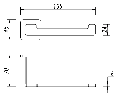 Держатель туалетной бумаги Omnires Nelson, черный