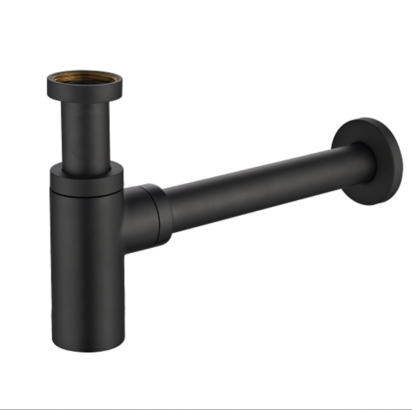 Сифон декоративный Omnires, чёрный