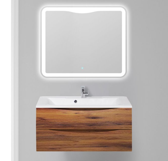 Тумба с раковиной BelBagno Marino, подвесная, Rovere Moro 