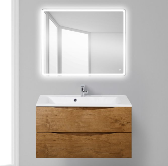 Тумба с раковиной BelBagno Marino, подвесная, Rovere Moro 