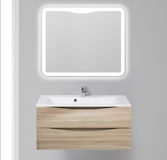 Тумба с раковиной BelBagno Marino, подвесная, Rovere Moro 