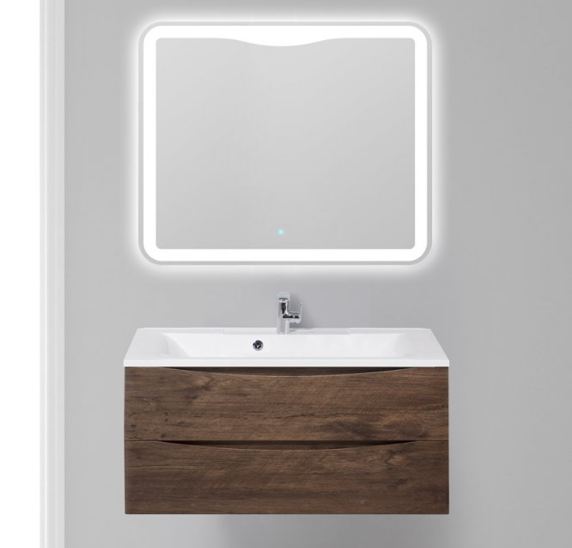 Тумба с раковиной BelBagno Marino, подвесная, Rovere Moro 