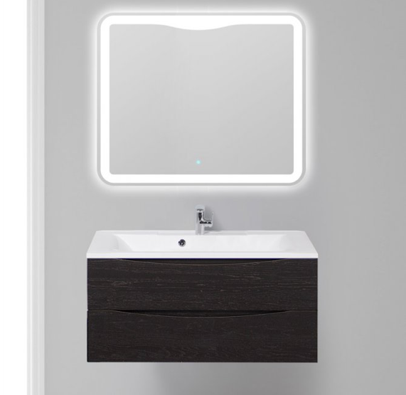 Тумба с раковиной BelBagno Marino, подвесная, Rovere Moro 