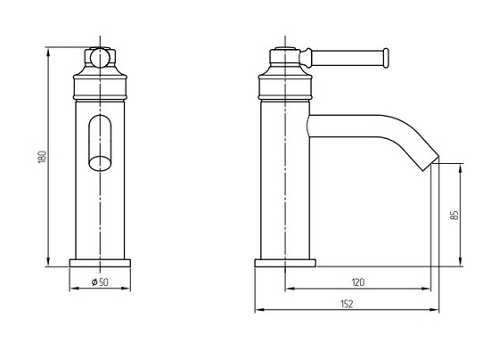 Migliore ERMITAGE MINI Смеситель для раковины, бронза