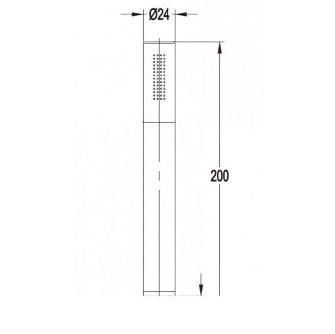 Ручной душ Omnires Y MICROPHONE-RNI нержавеющая сталь