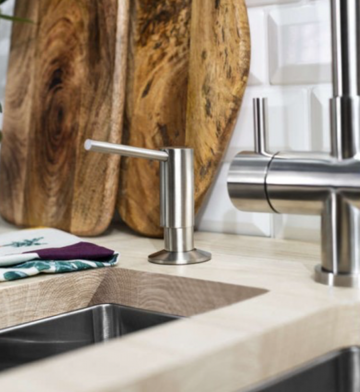 Дозатор Omoikiri OM-02-BN нержавеющая сталь