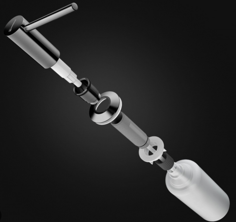 Дозатор Omoikiri OM-02-BN нержавеющая сталь