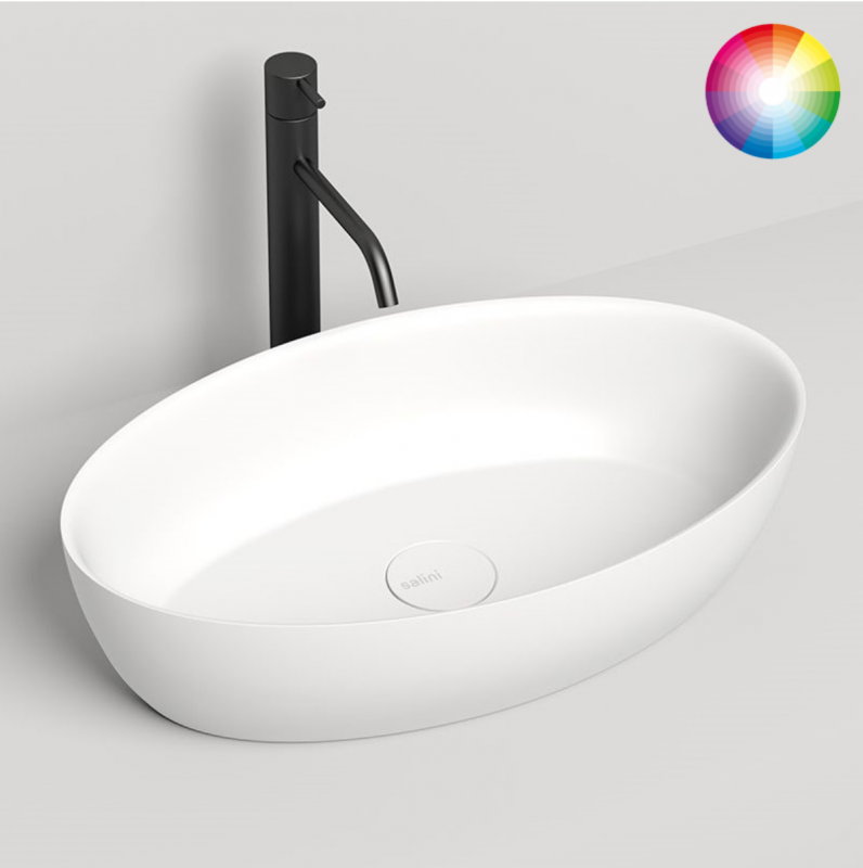  Раковина накладная Salini ALDA 01 58*35*15 S-Sense RAL глянцевый