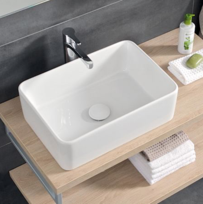 Умывальник накладной Roca Mila 50*35*16 белый