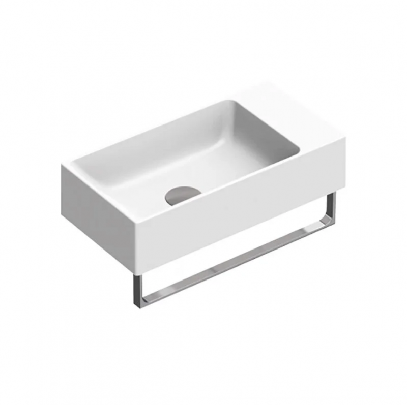 Раковина Catalano Premium 40х23  без отверстия под смеситель, белый глянцевый