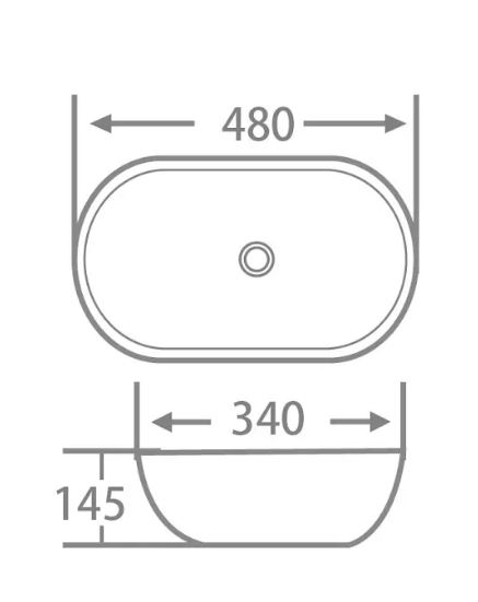 Умывальник Roxen Sandra 34*48