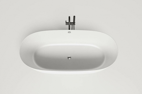 Ванна каменная Salini Sofia Light, S-Sense (глянцевый) в цвете RAL, с отверстием под перелив