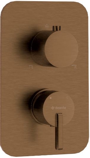 DEANTE SILIA BOX Накладка к боксу термостатическому круглый, брашированная бронза