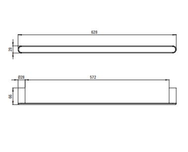 ДЕРЖАТЕЛЬ ДЛЯ ПОЛОТЕНЕЦ DEANTE ROUND черный